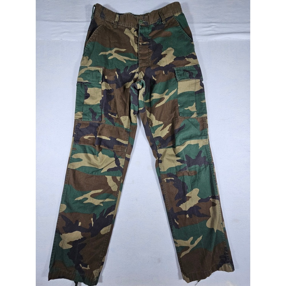 Rothco BDU Woodland Camo Cargo Pants Small Regular Tactical Military Mens 28x31